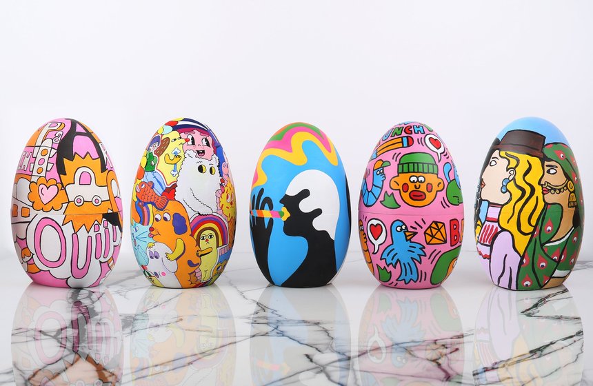 100 Eggs 100 Artists