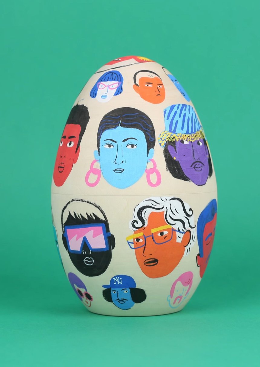100 Eggs 100 Artists