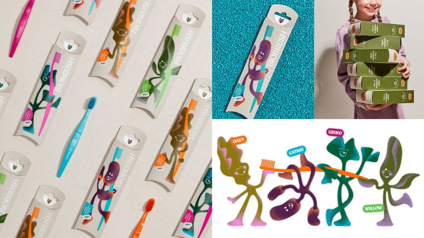 An Eco-Modern Packaging for the Biodegradable Toothbrush