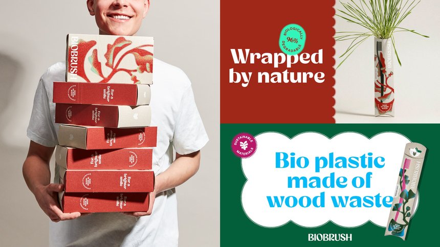 An Eco-Modern Packaging for the Biodegradable Toothbrush