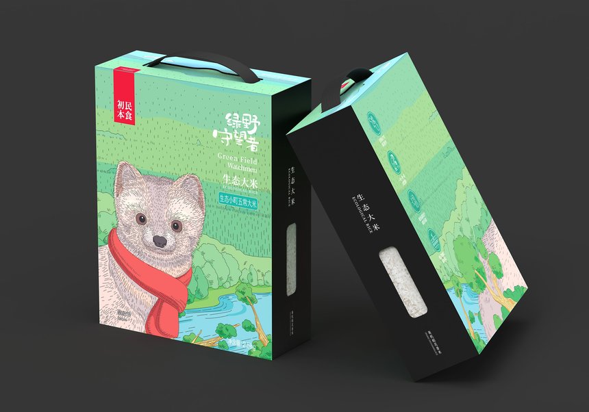 Green Field Watchmen – Ecological Rice Packaging