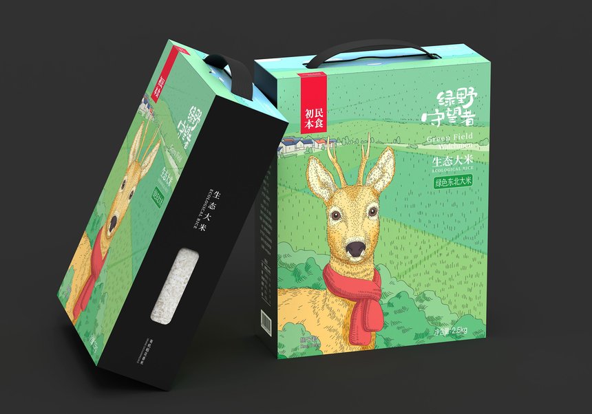 Green Field Watchmen – Ecological Rice Packaging