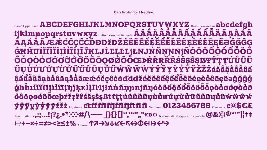 Cats Protection: Typeface Family