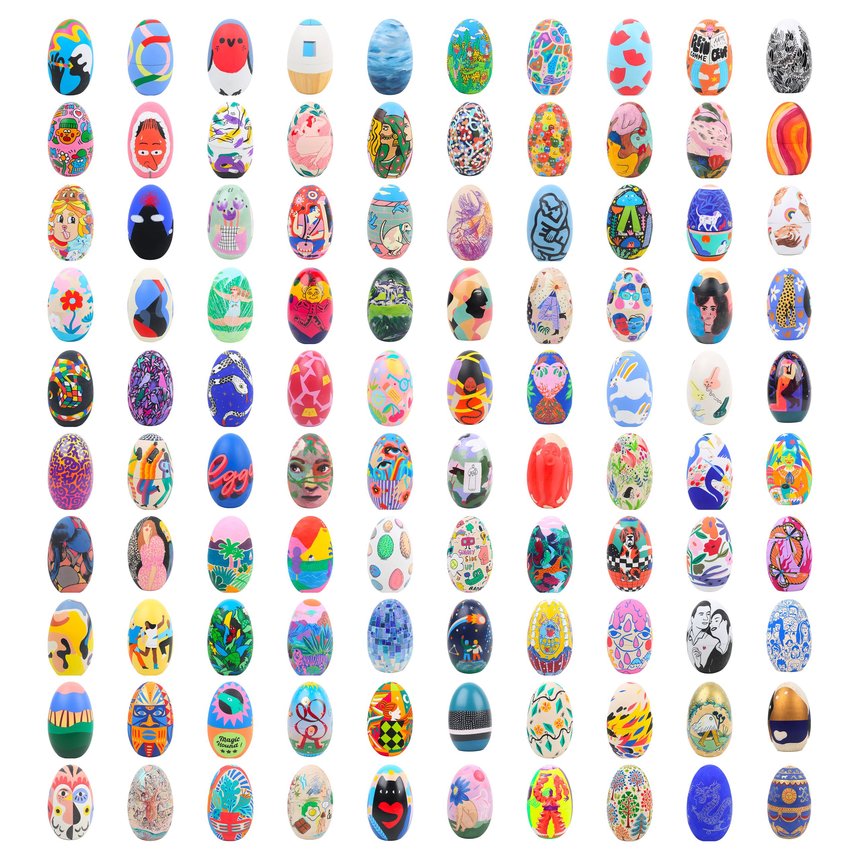 100 Eggs 100 Artists